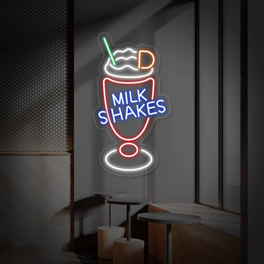 "Milk Shakes" Neon Verlichting