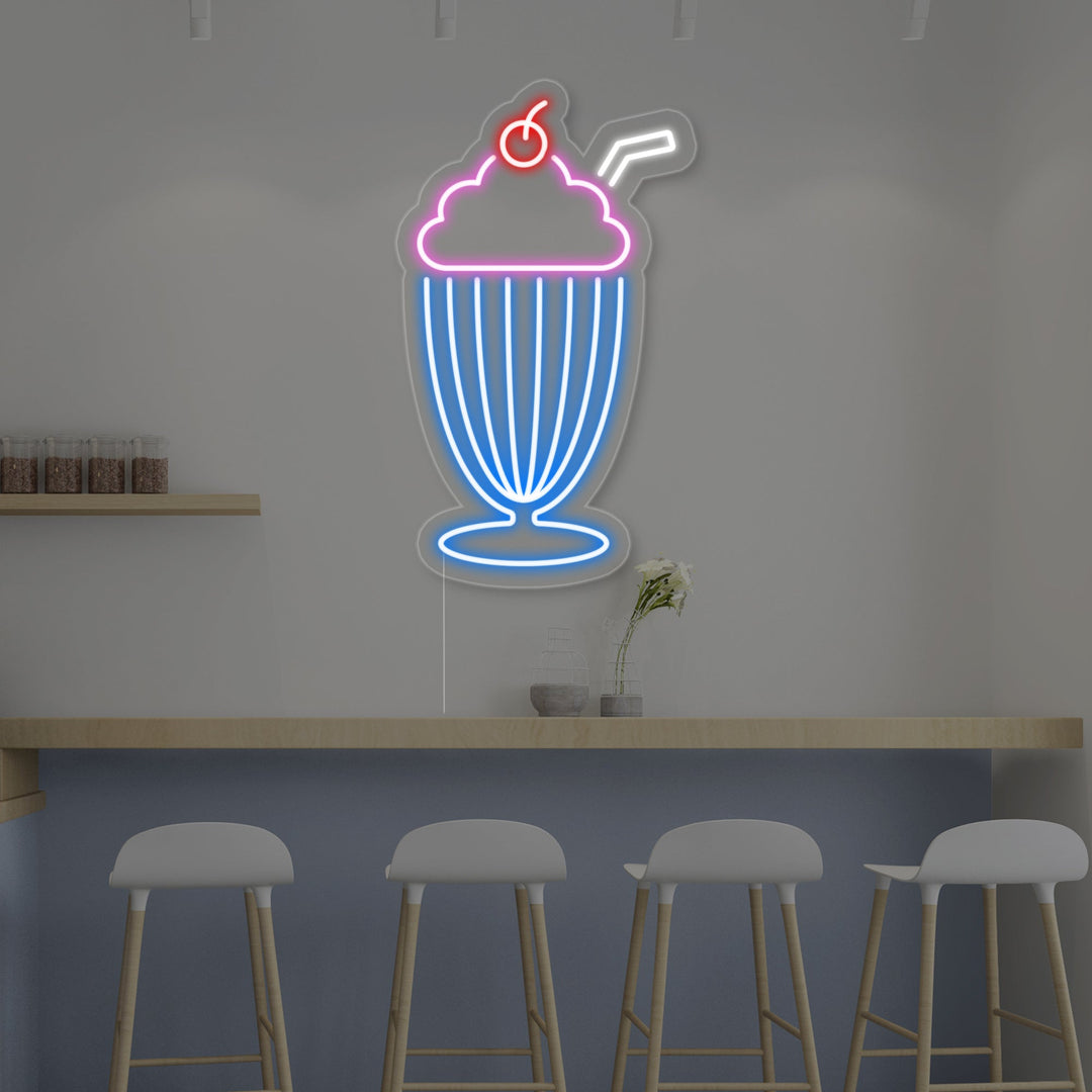 "Milkshake" Neon Verlichting