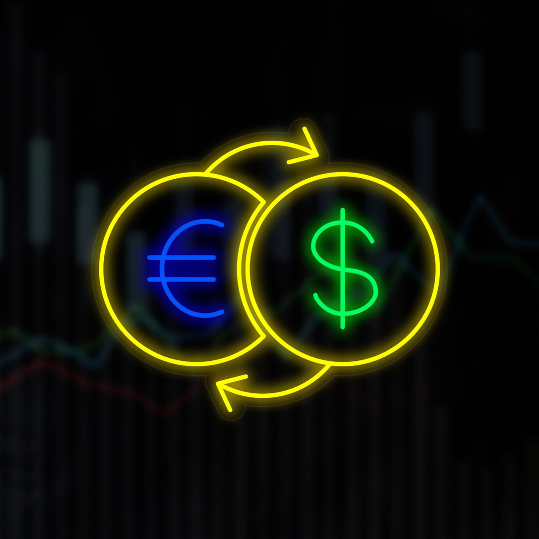"Geld Wisselen" Neon Verlichting