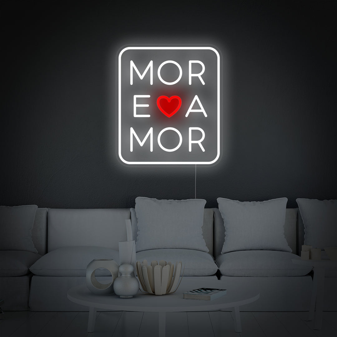 "More Amor Love" Neon Verlichting