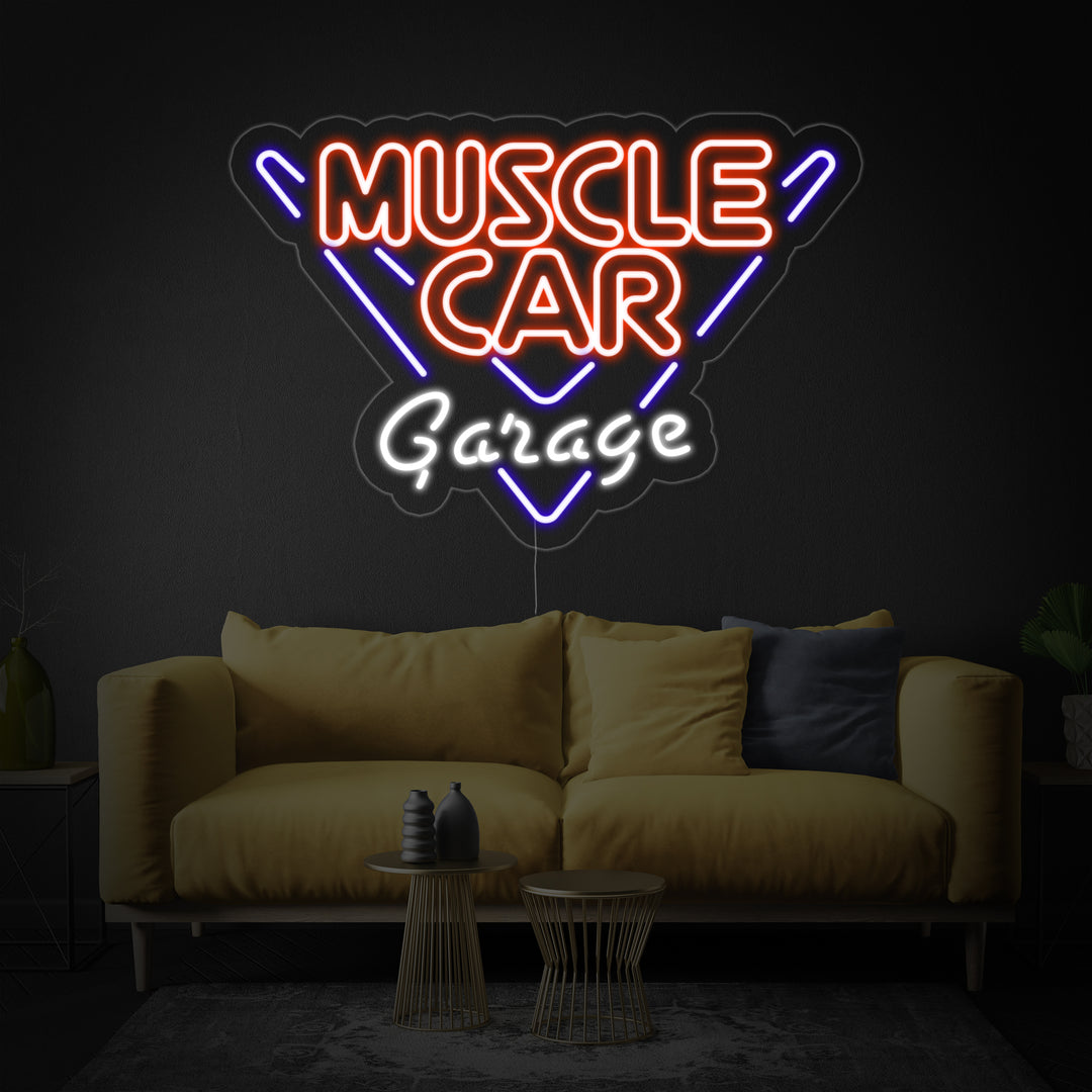 "Muscle Car Garage" Neon Verlichting