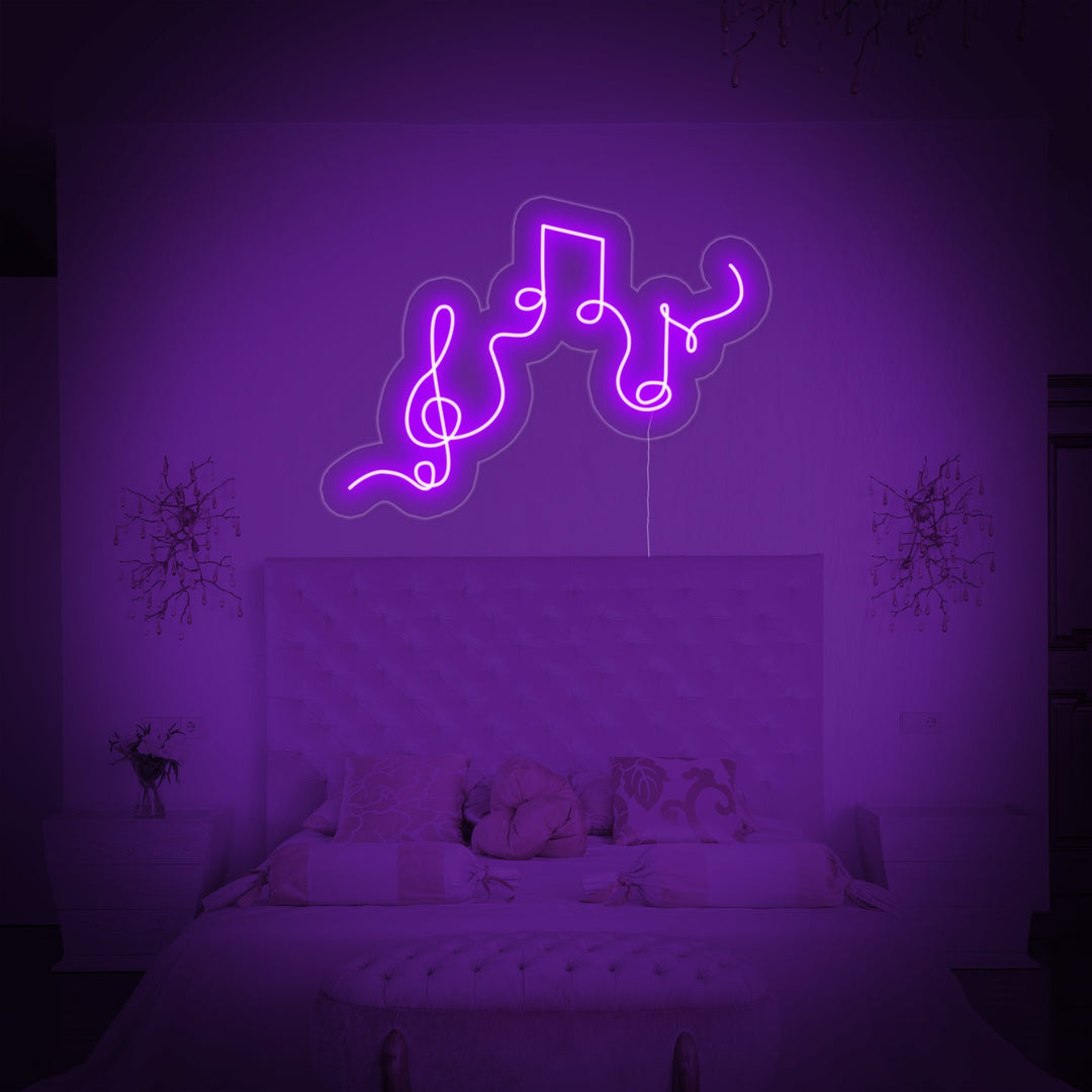 "Muzieknoten" Neon Verlichting