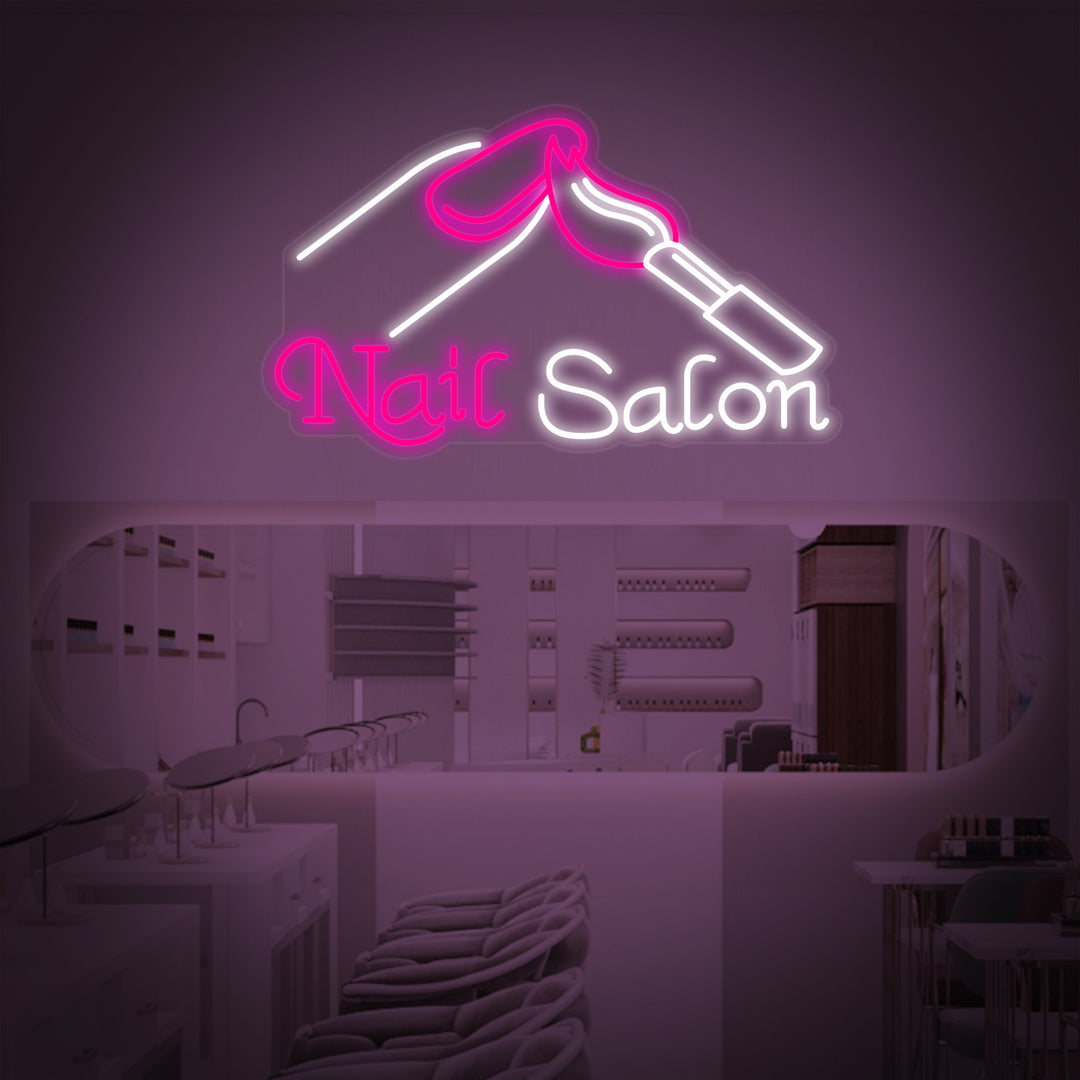 "Nails Salon" Neon Verlichting