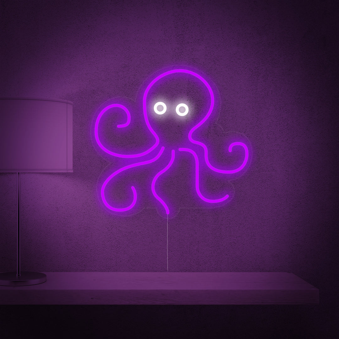 "Octopus Zeedier" Neon Verlichting