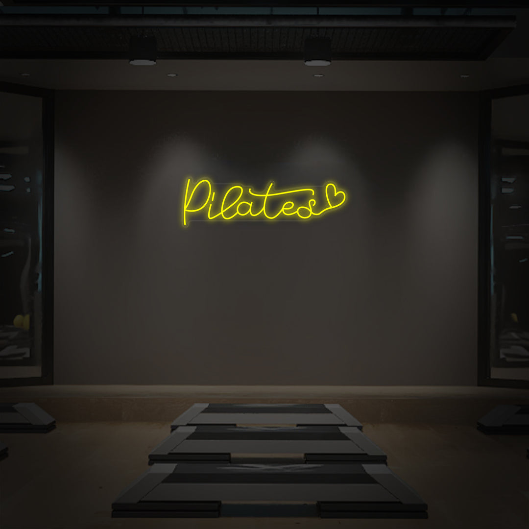 "Pilates Hart" Neon Verlichting