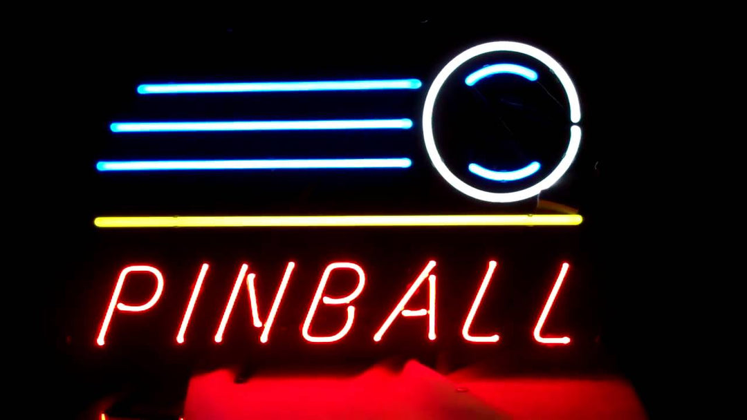 "Pinball, Winkel Geopend" Neon Verlichting