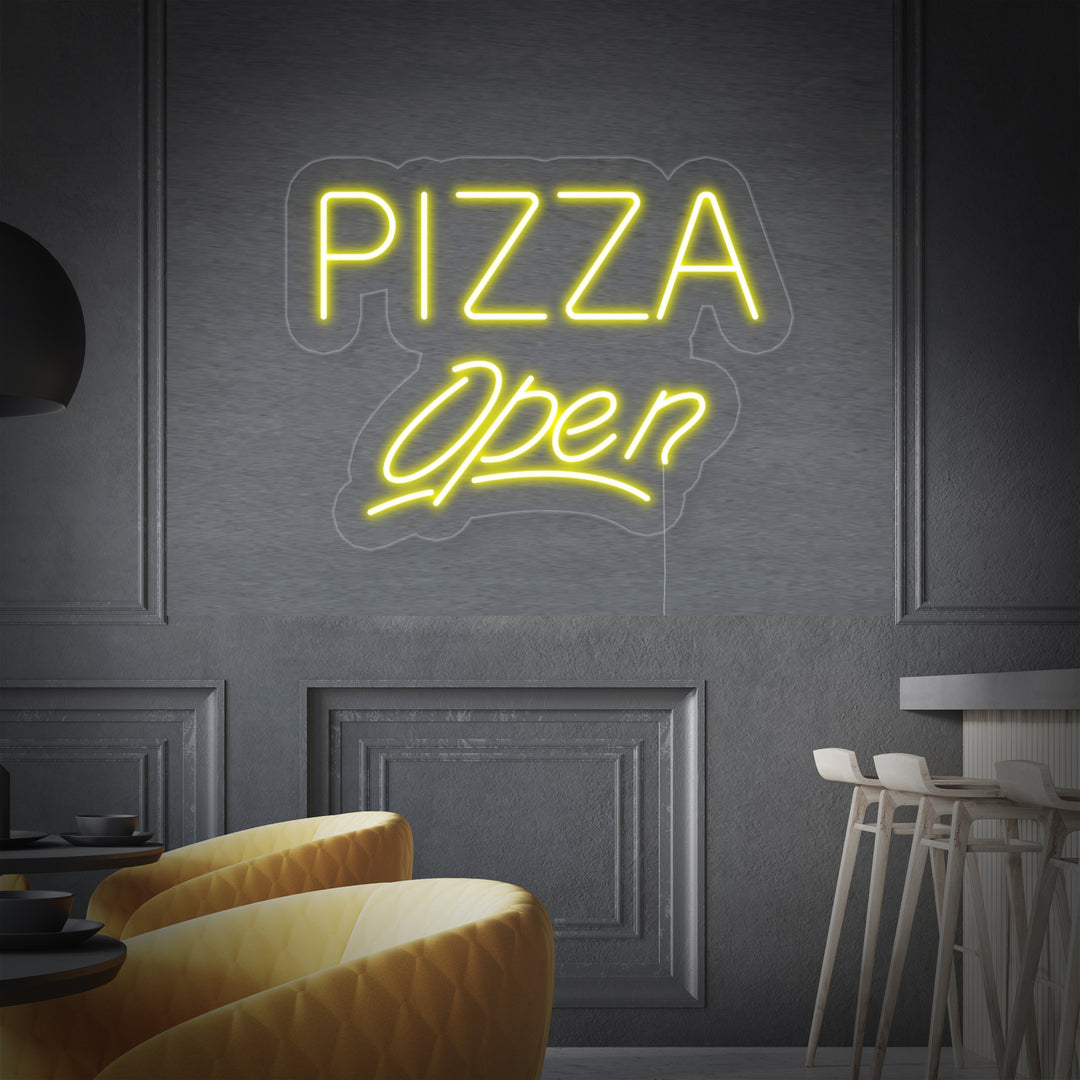 "Pizza Open" Neon Verlichting