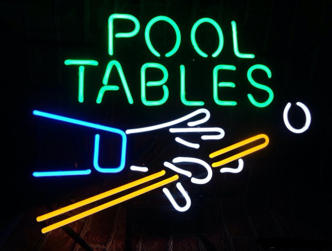 "Pool Tables, Biljart" Neon Verlichting