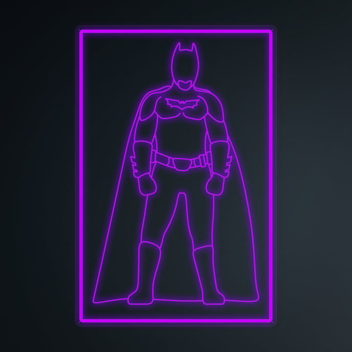 "Popcultuur Vleermuis Soldaat" Miniatuur Neonbord