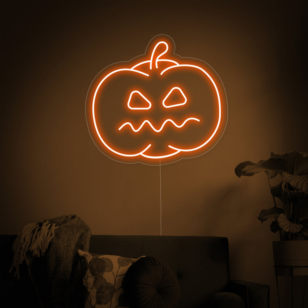 "Pompoen Halloween" Neon Verlichting