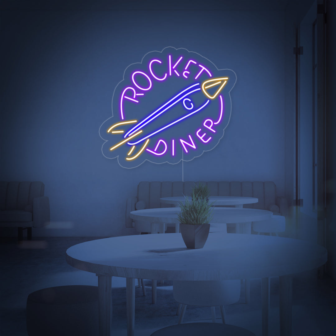 "Rocket Diner" Neon Verlichting
