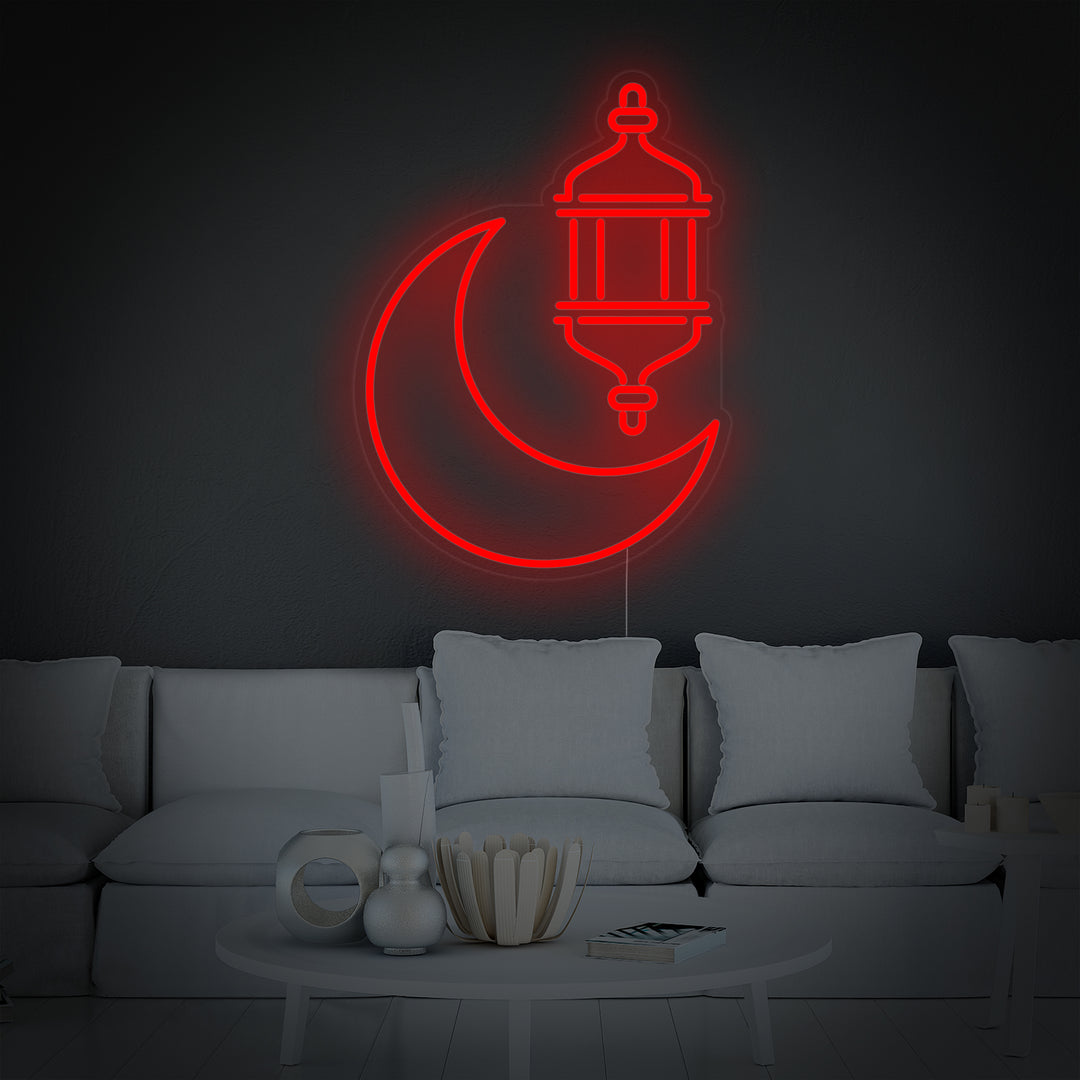"Ramadan Kareem Omslag Arabische Feestdag" Neon Verlichting