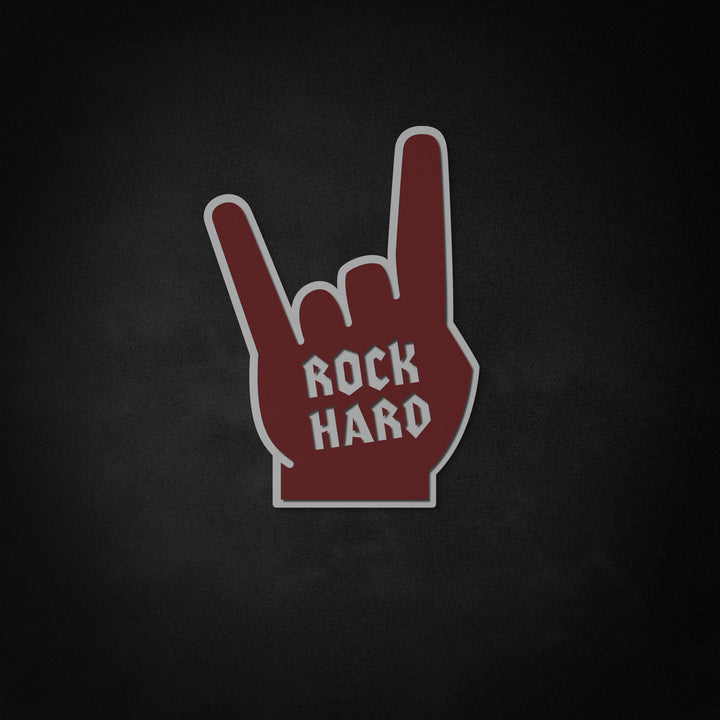 "Rock hard, rock and roll, fan -gebaren" Neon Like