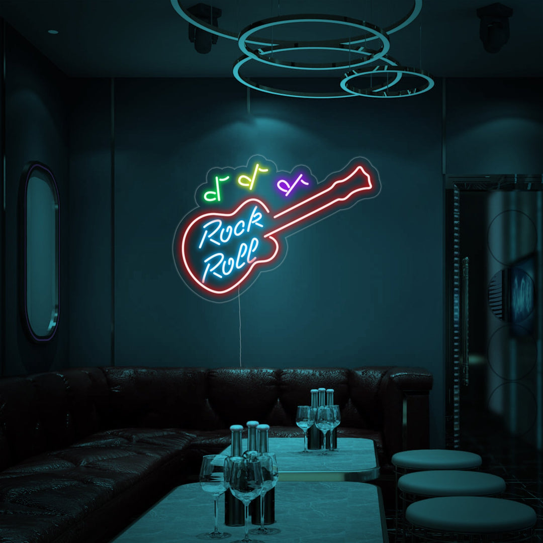 "Rock Roll" Neon Verlichting