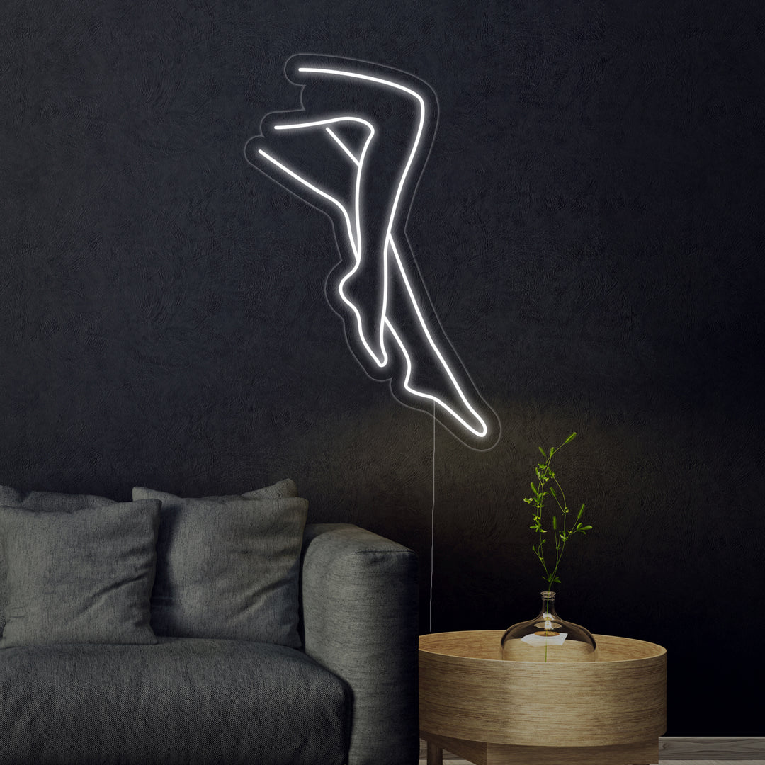 "Sexy Benen Dame" Neon Verlichting