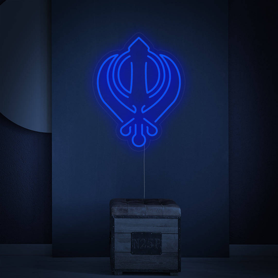 "Sikhisme Khanda-Symbool" Neon Verlichting