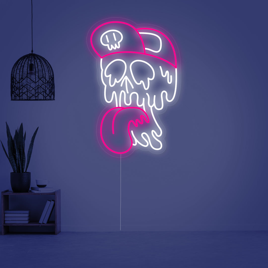 "Schedel Smelten" Neon Verlichting