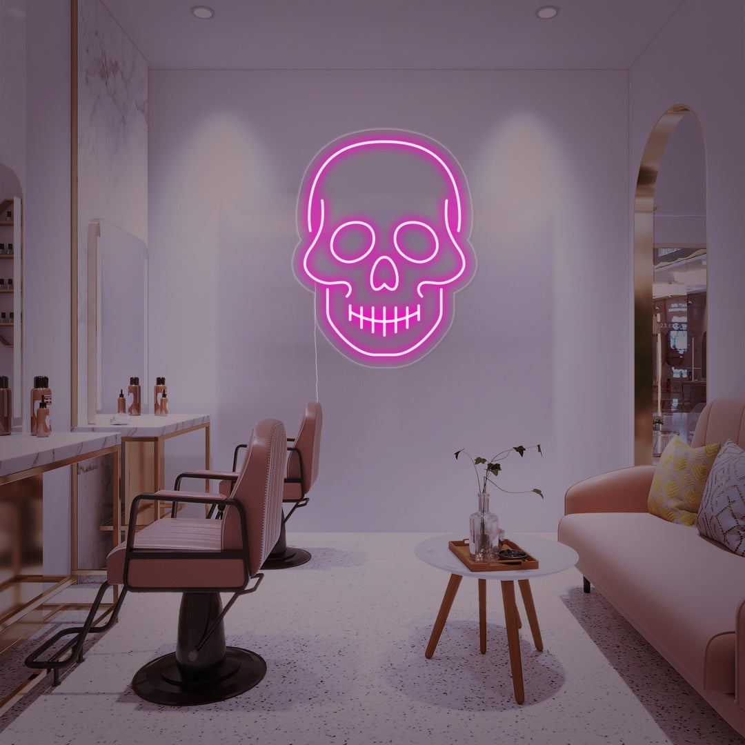 "Schedel" Neon Verlichting