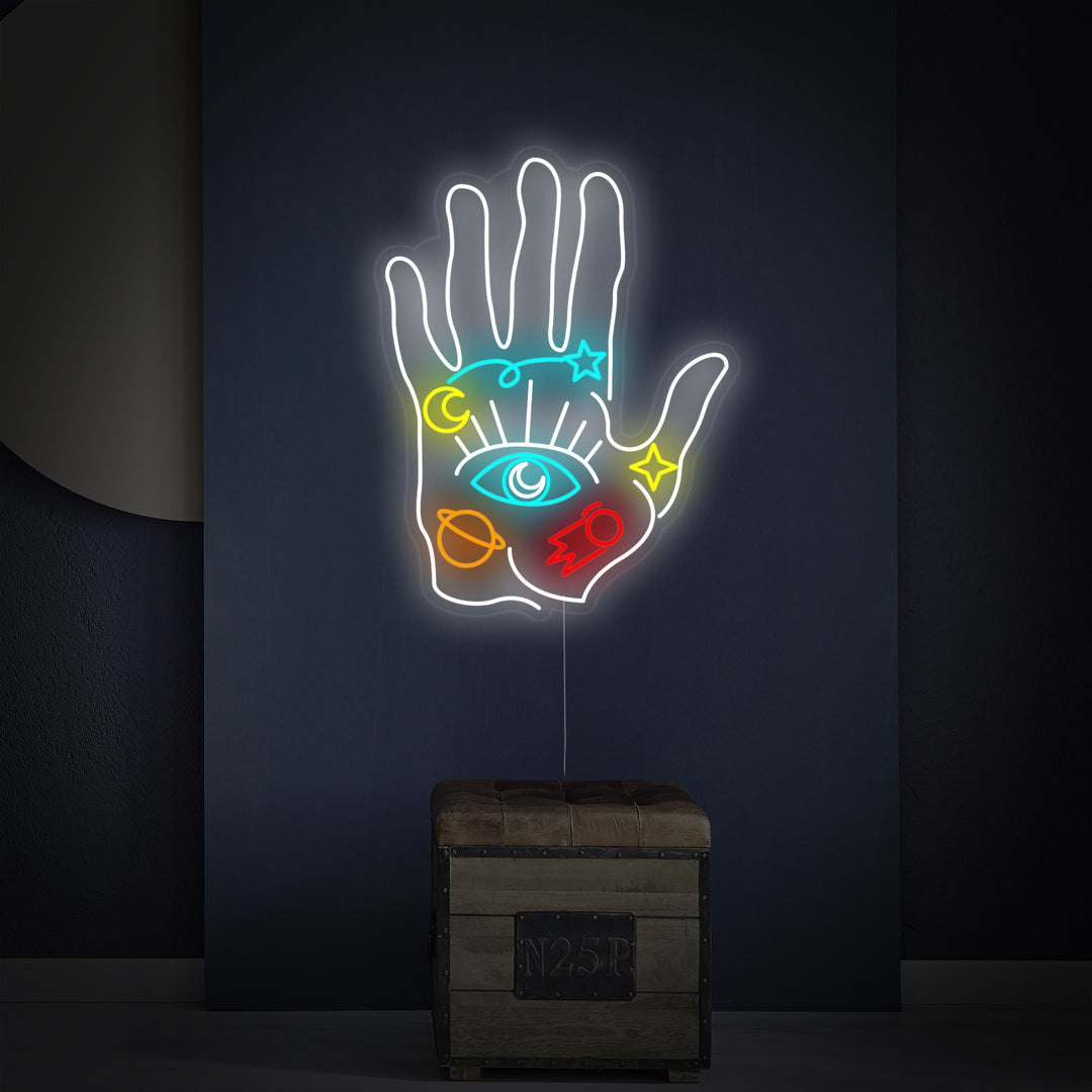 "Spirituele Hand" Neon Verlichting