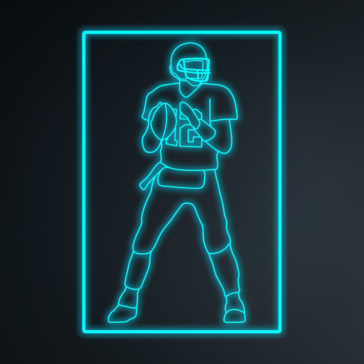 "Voetballer 12 Sport" Miniatuur Neonbord