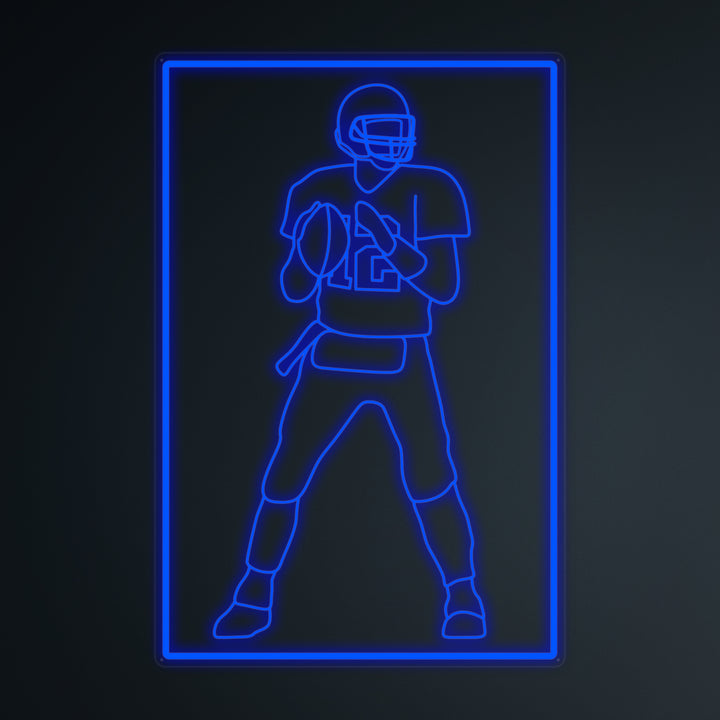 "Voetballer 12 Sport" Miniatuur Neonbord