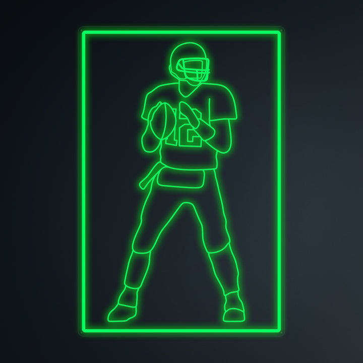 "Voetballer 12 Sport" Miniatuur Neonbord