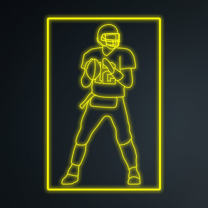 "Voetballer 12 Sport" Miniatuur Neonbord