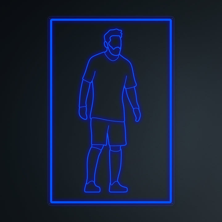 "Voetballer 10 Sport" Miniatuur Neonbord