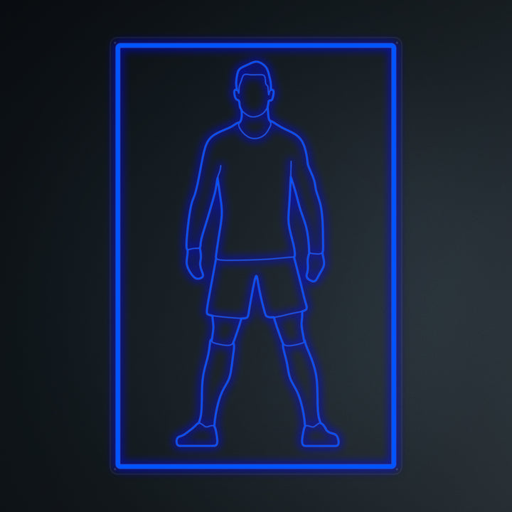 "Voetballer 7 Sport" Miniatuur Neonbord