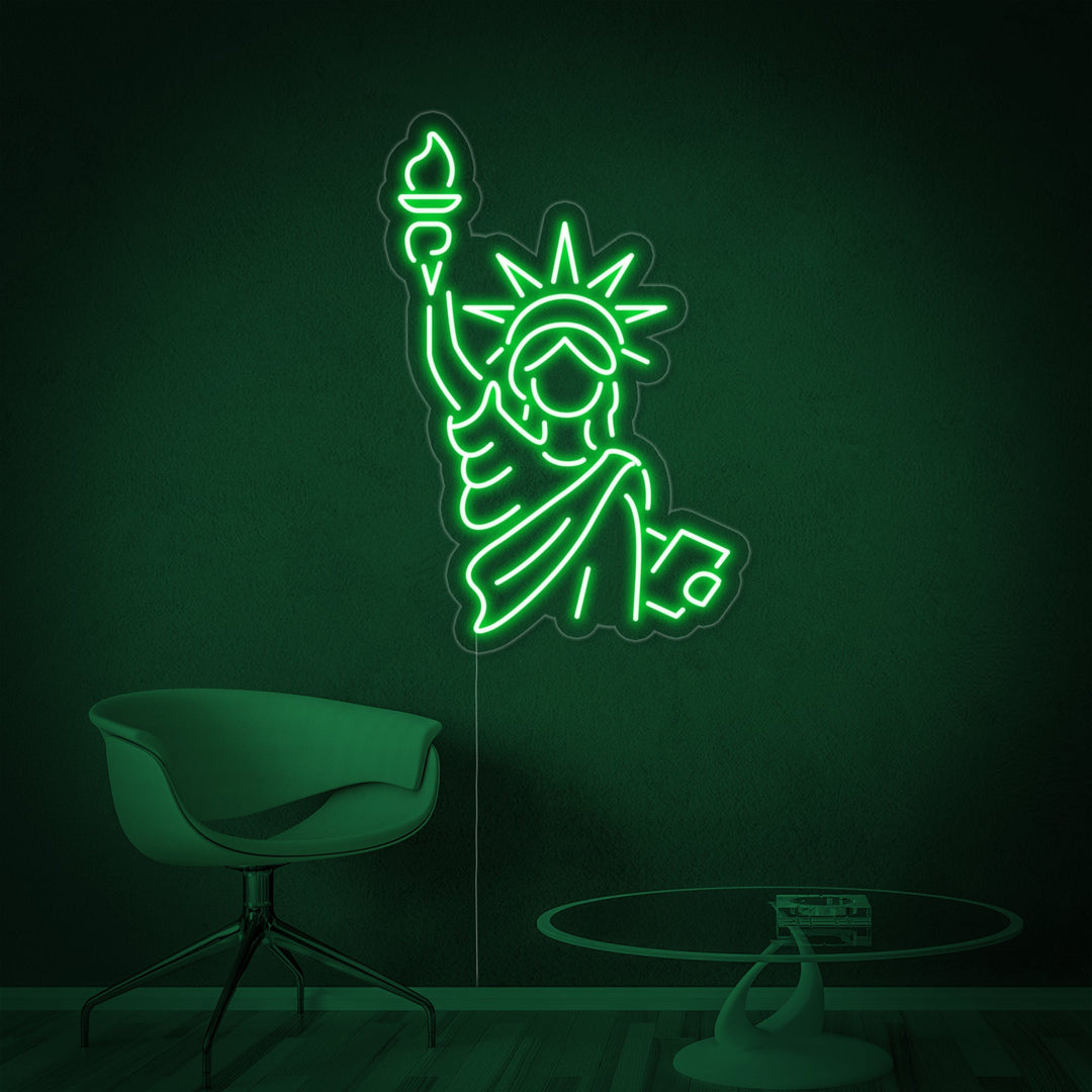 "Vrijheidsbeeld" Neon Verlichting