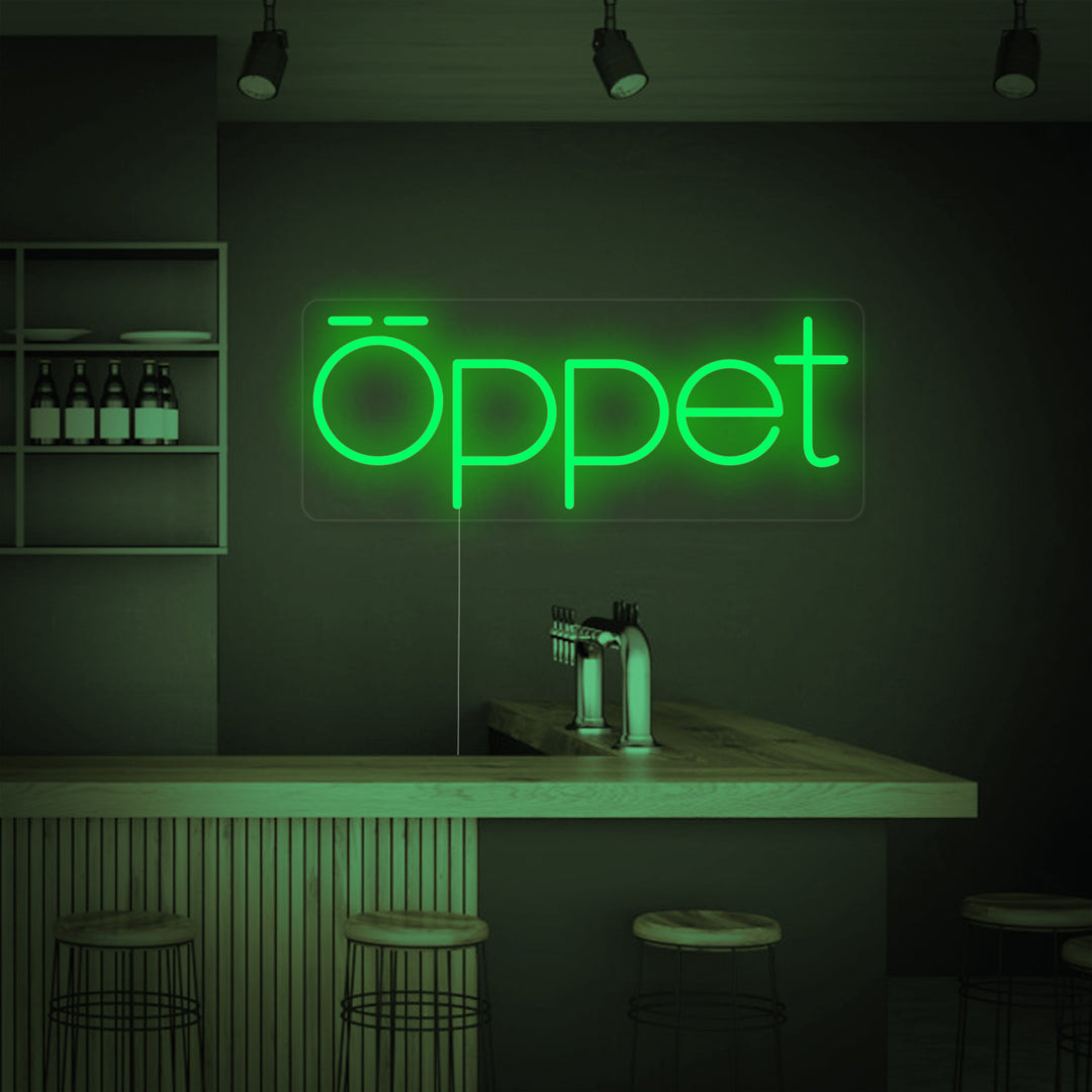 "Zweden Oppet Open" Neon Verlichting