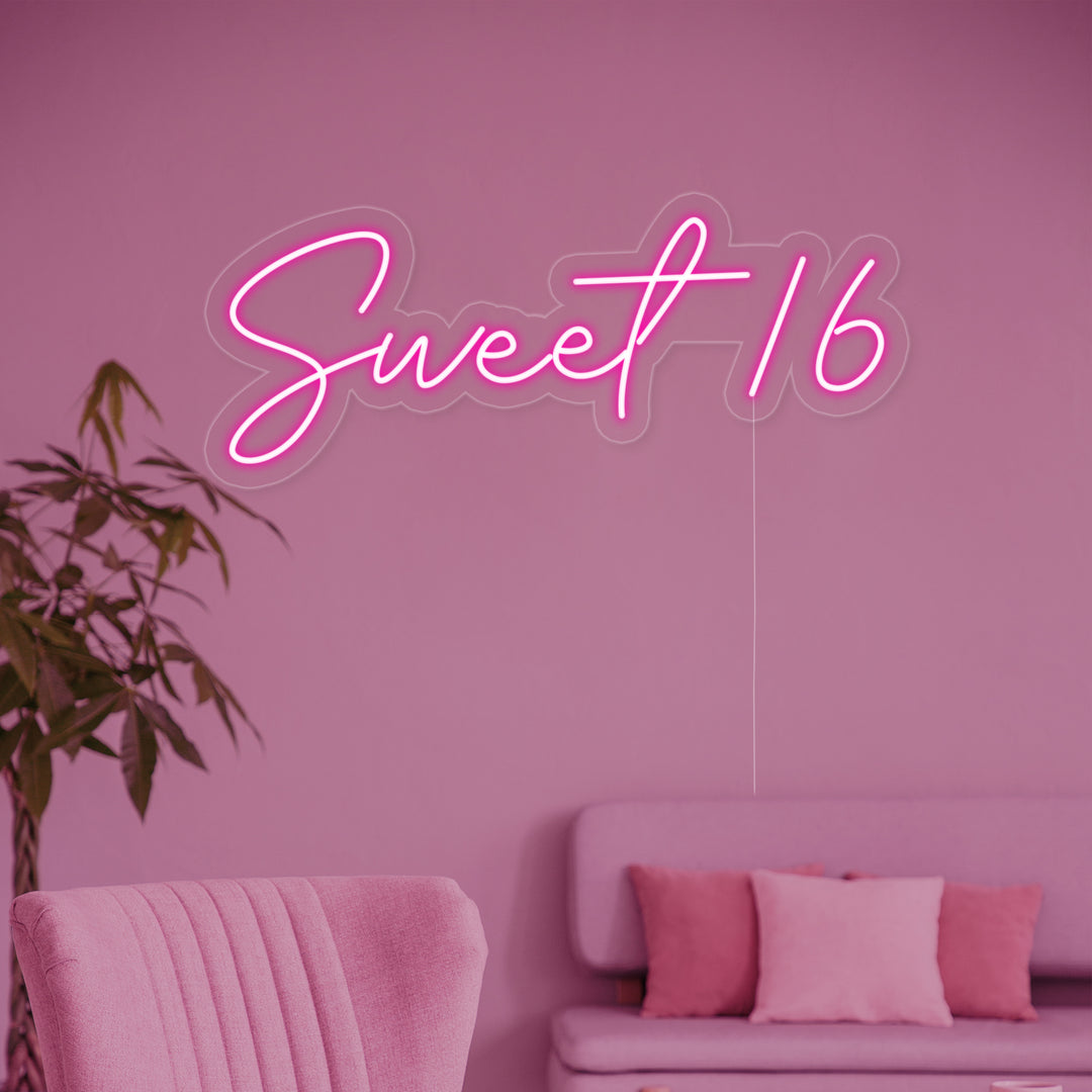"Sweet 16" Neon Verlichting
