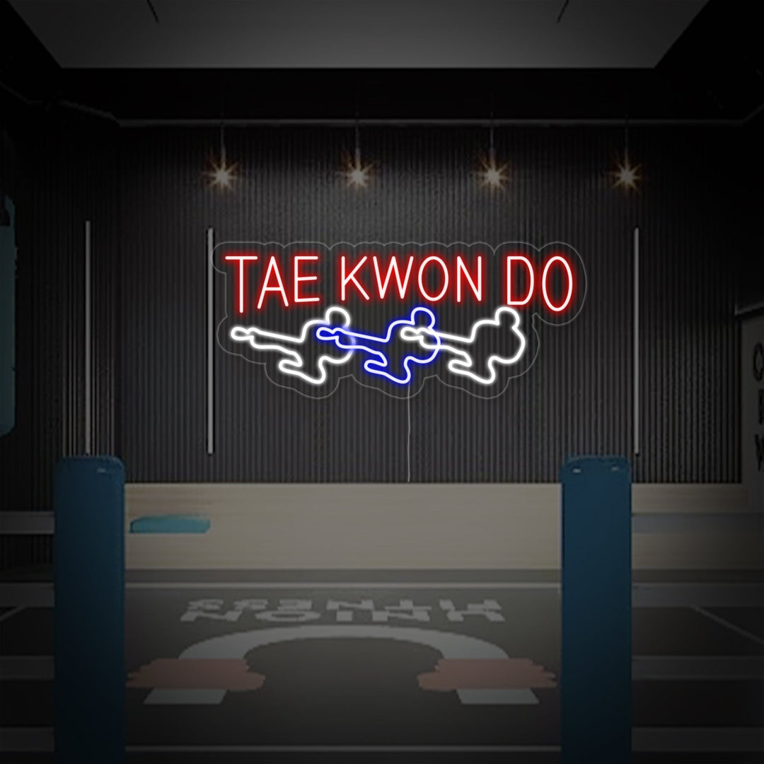 "Taekwondo Mannen" Neon Verlichting