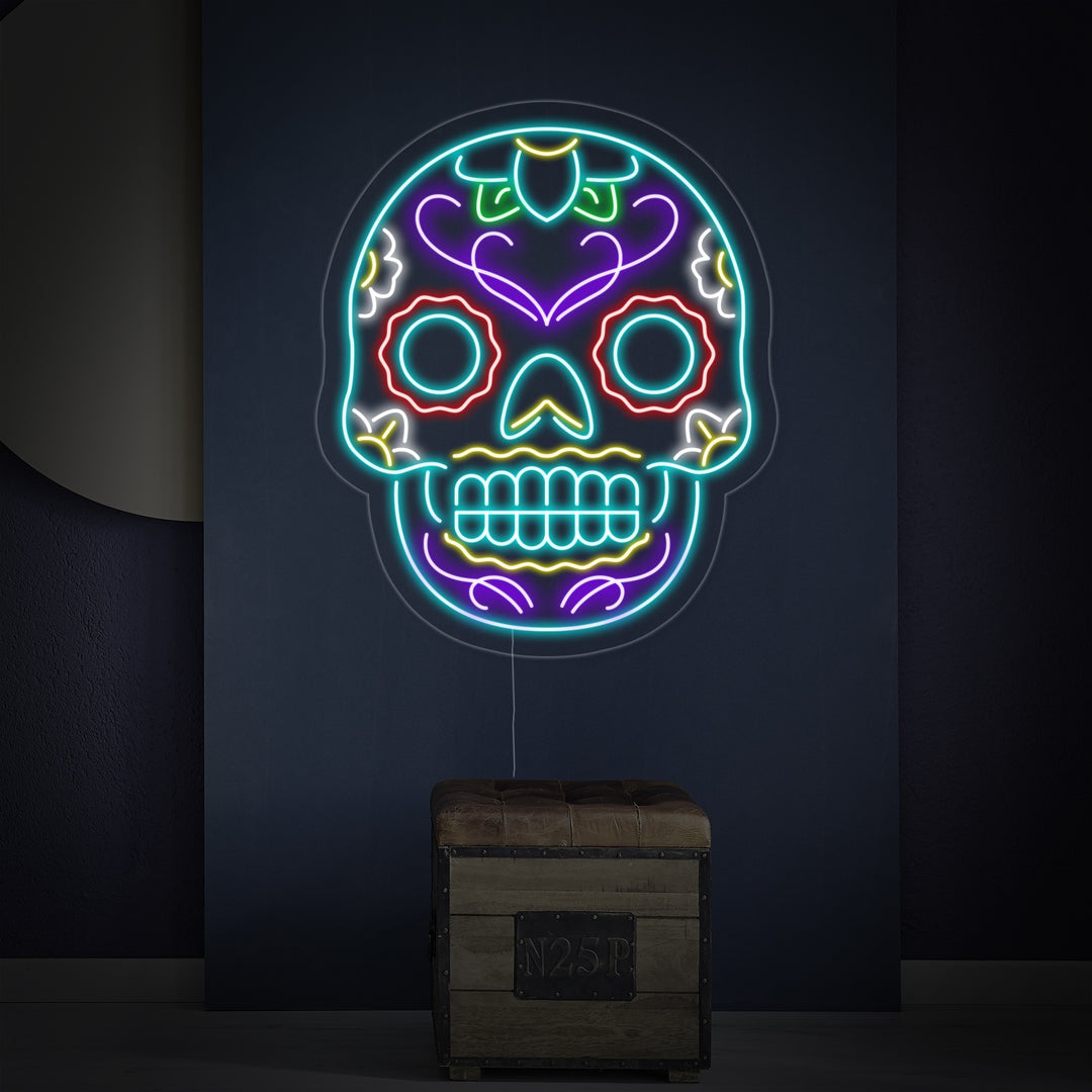 "Tattoo Schedel" Neon Verlichting