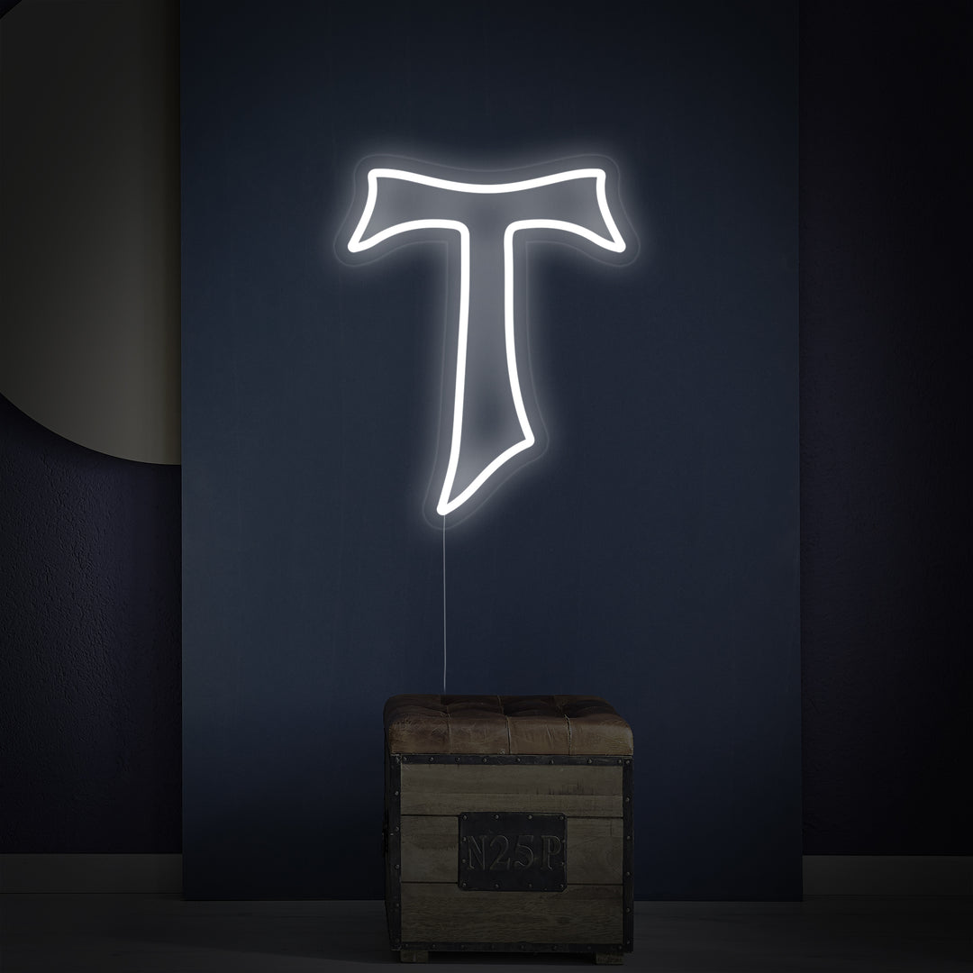 "Tau Kruis" Neon Verlichting