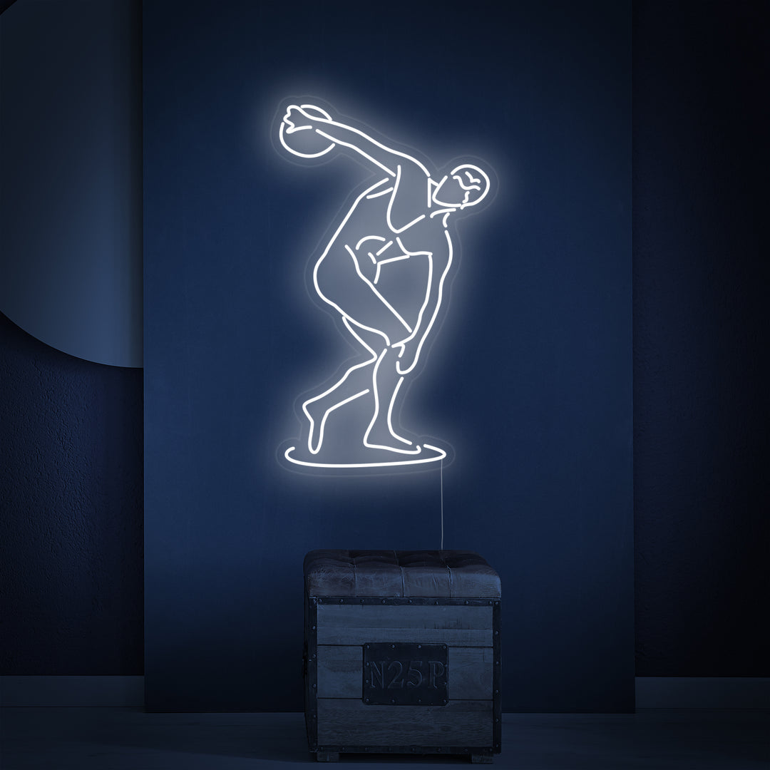 "De Diskobolus Van Myron" Neon Verlichting
