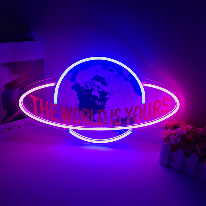 "The World Is Yours" Mini Neon Verlichting