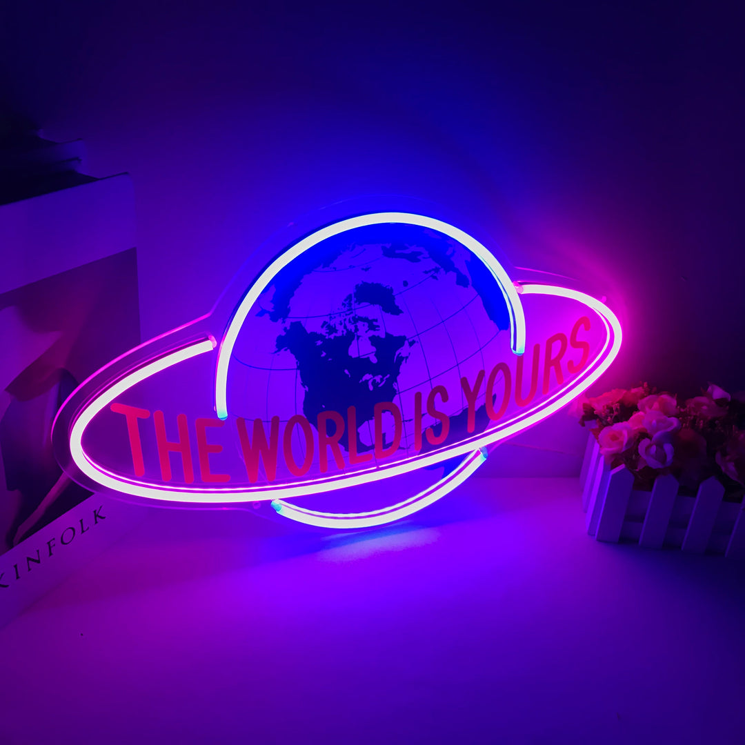 "The World Is Yours" Mini Neon Verlichting