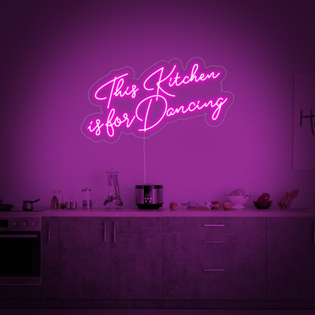 "This Kitchen Is-For Dancing" Neon Verlichting
