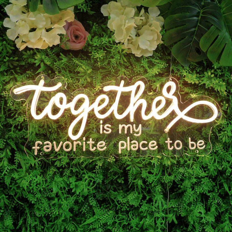"Together Is My Favorite Place To Be" Mini Neon Verlichting
