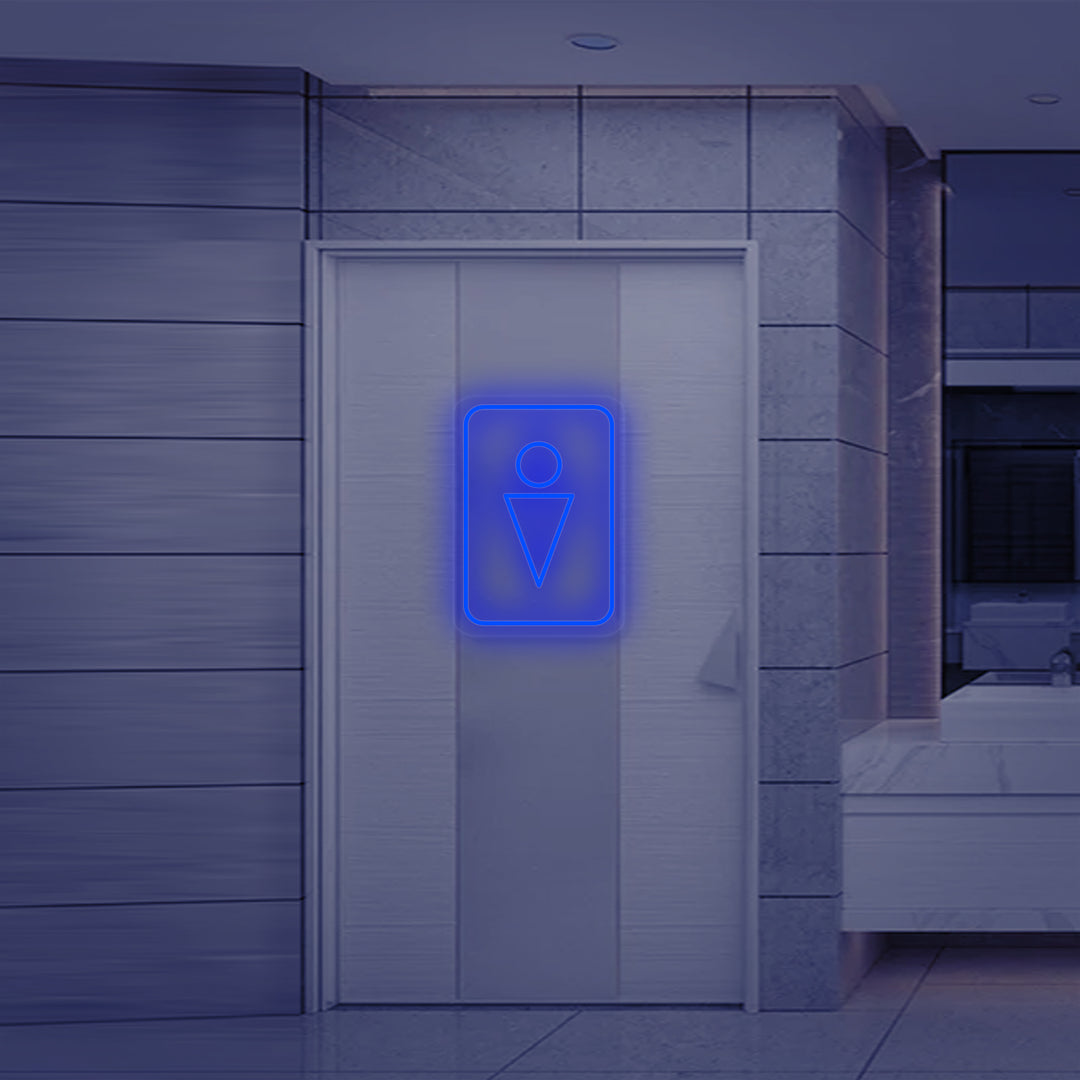 "WC Man Symbool" Neon Verlichting