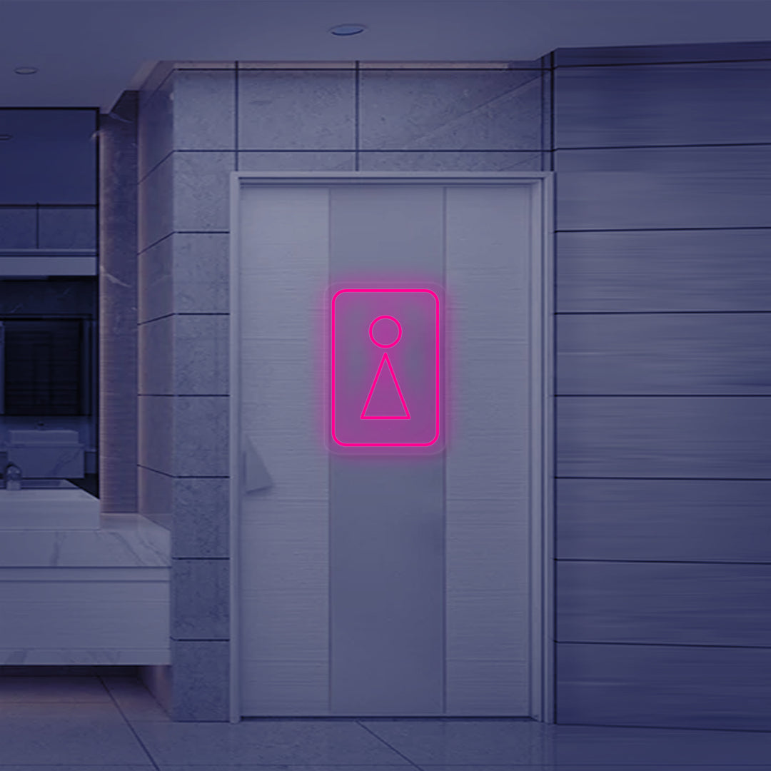 "WC Vrouw Symbool" Neon Verlichting