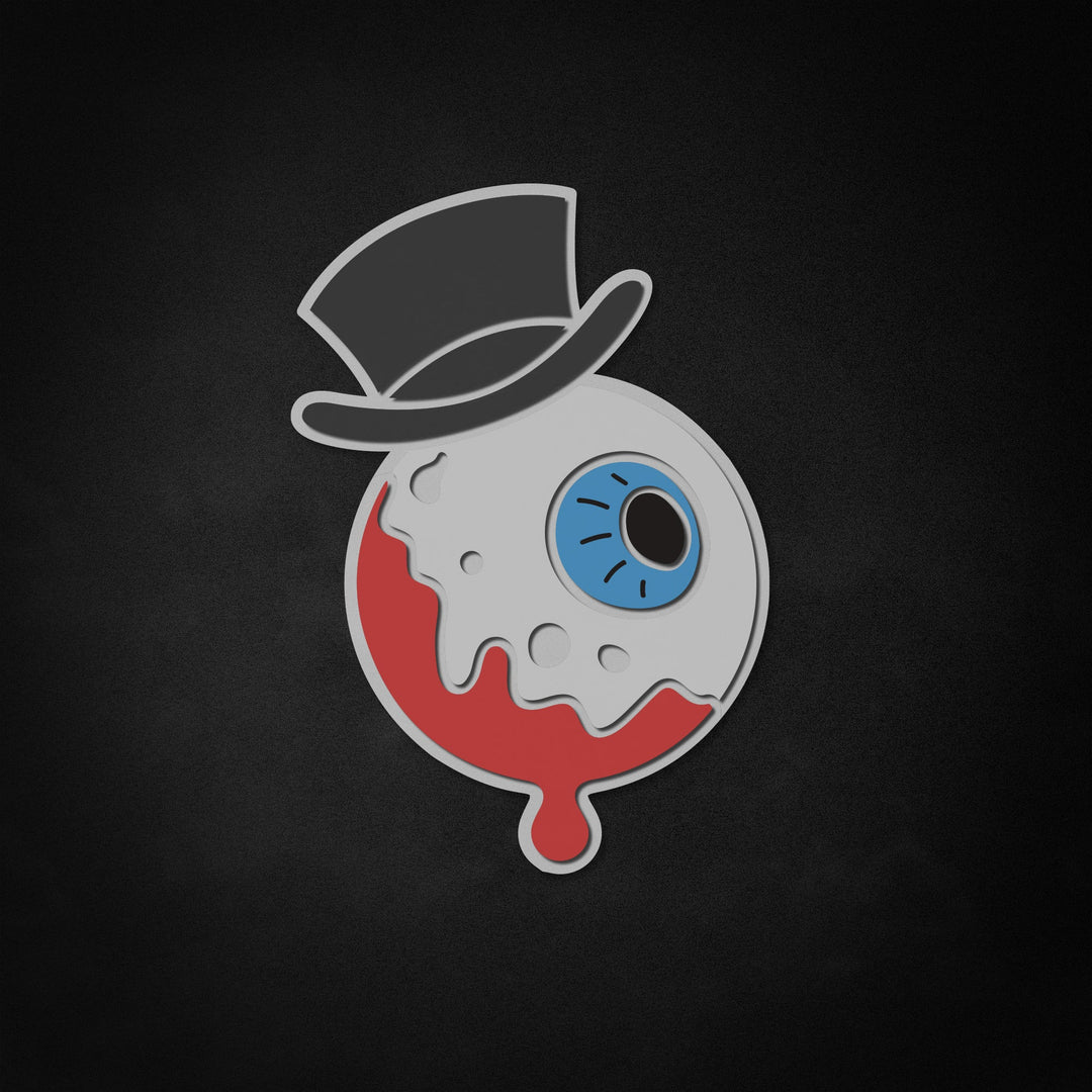 "Top Hat Oogbal" Neon Like