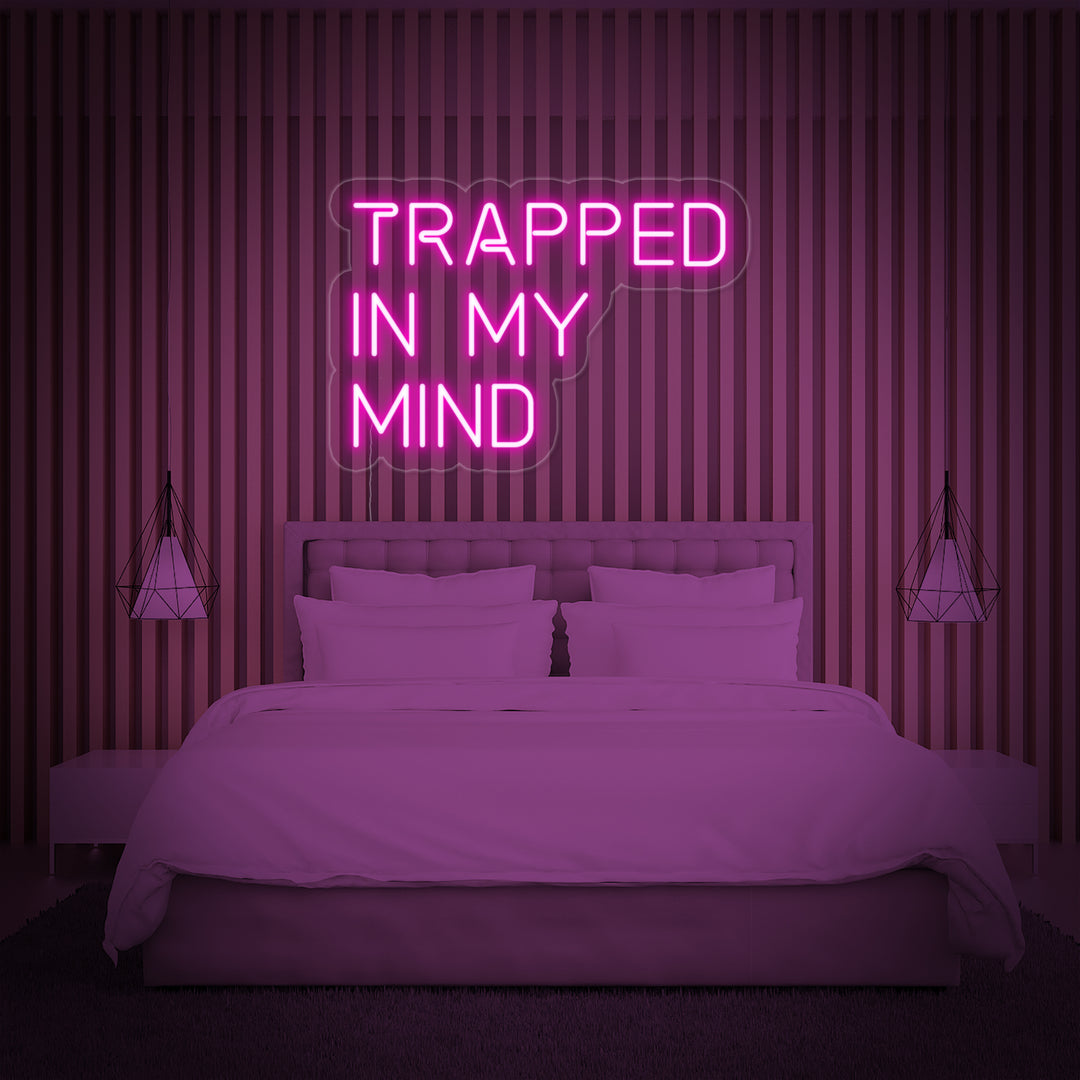 "Trapped in My Mind" Neon Verlichting