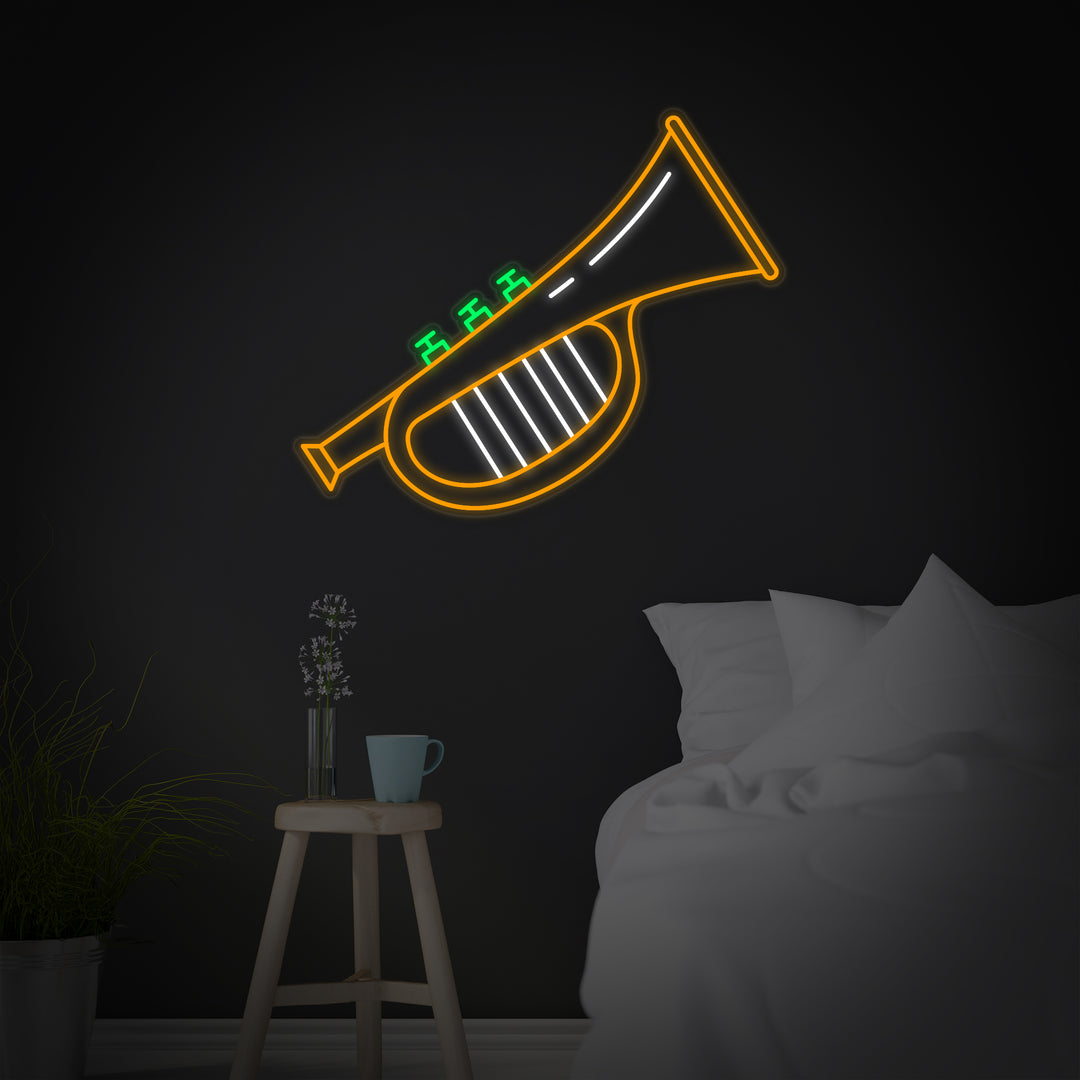 "Trompet Jazz" Neon Verlichting