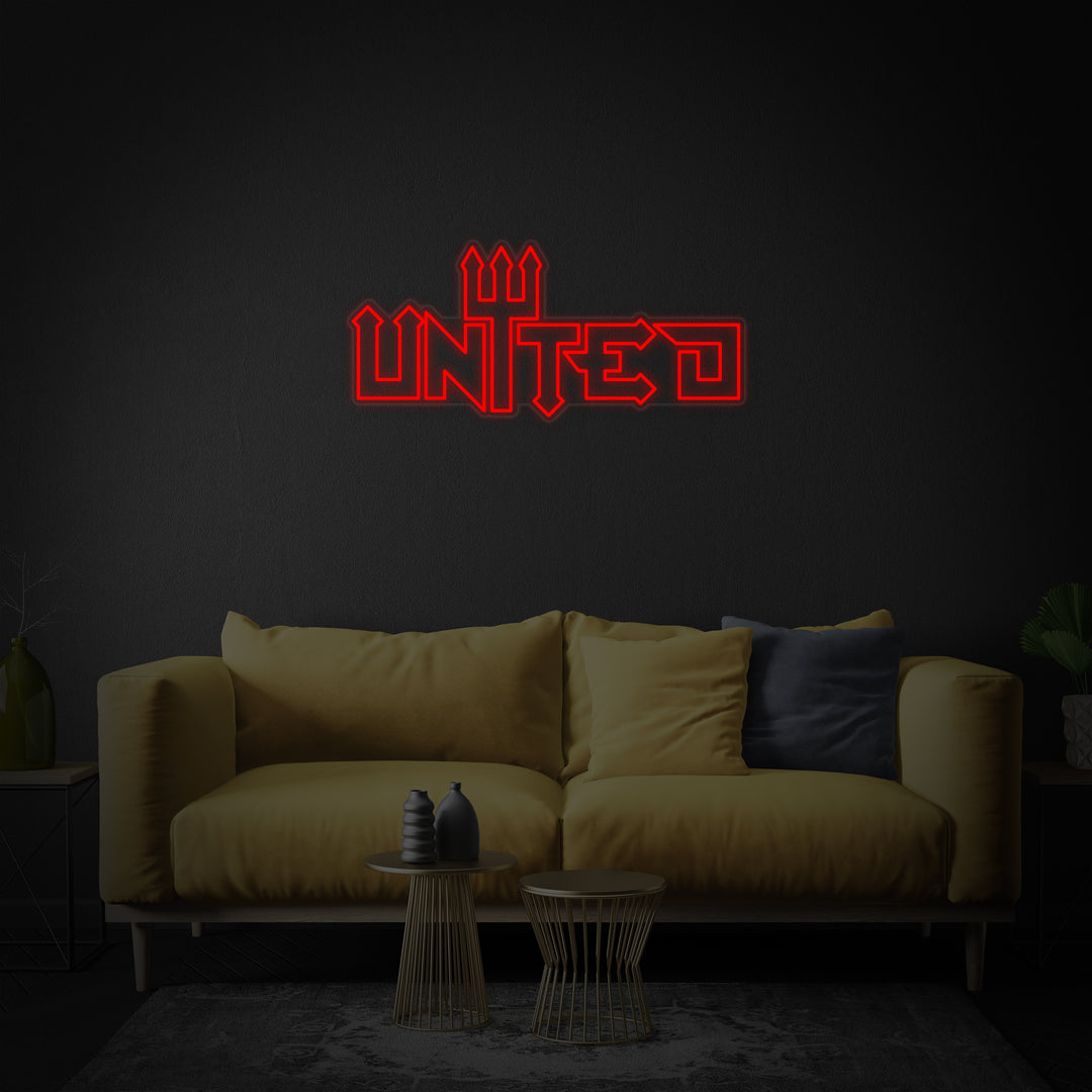 "United Voetbalteam" Neon Verlichting