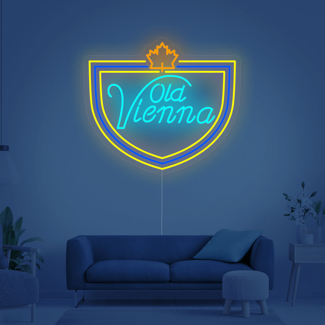 "lagerbier, geweldig Canadees bier, Old Vienna" Neon Verlichting