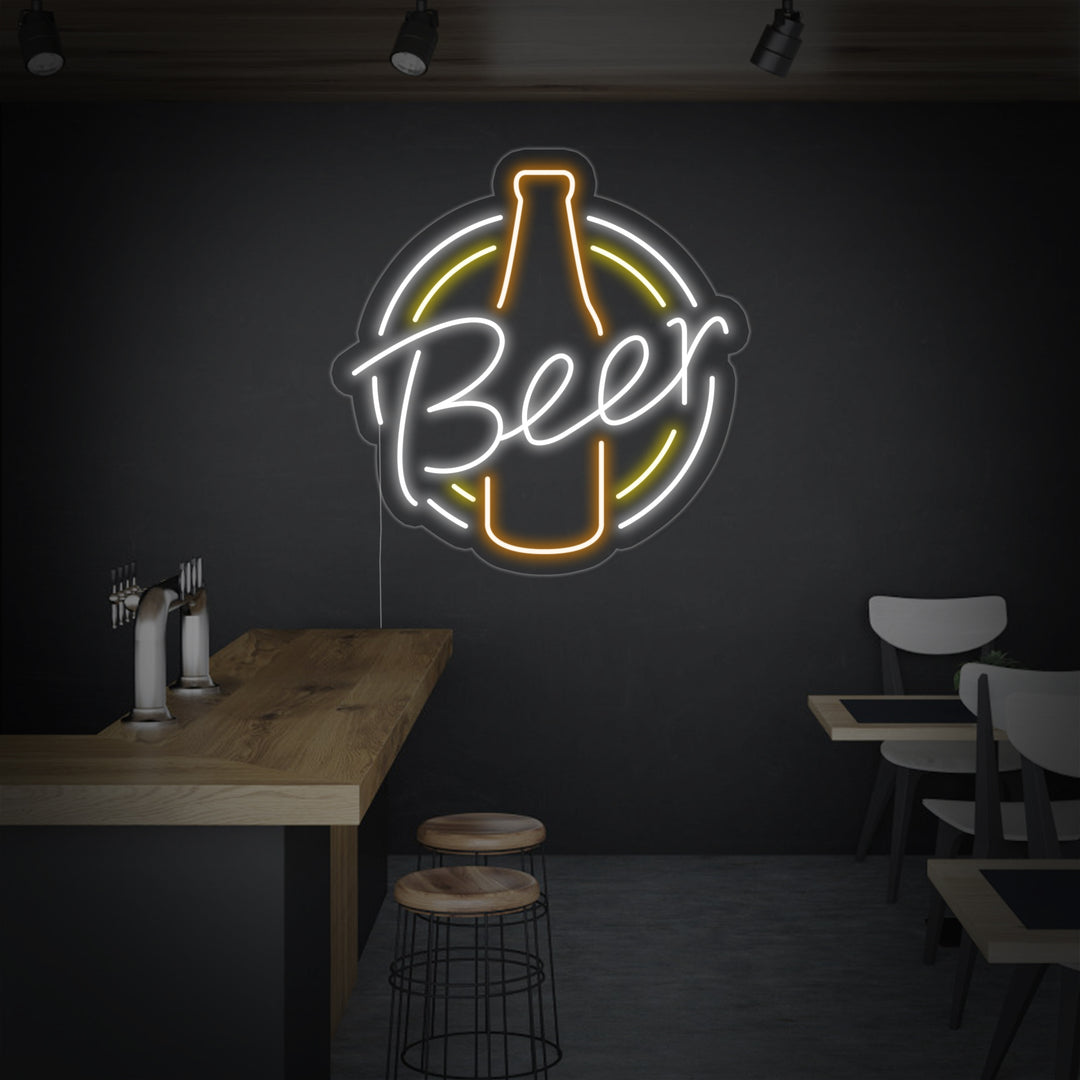 "Vintage Retro Beer" Neon Verlichting