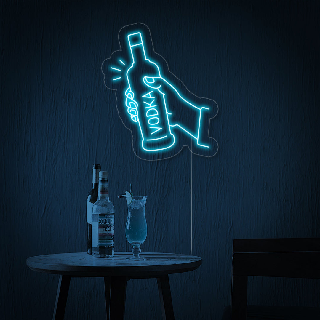 "Wodka Fles Bar" Neon Verlichting