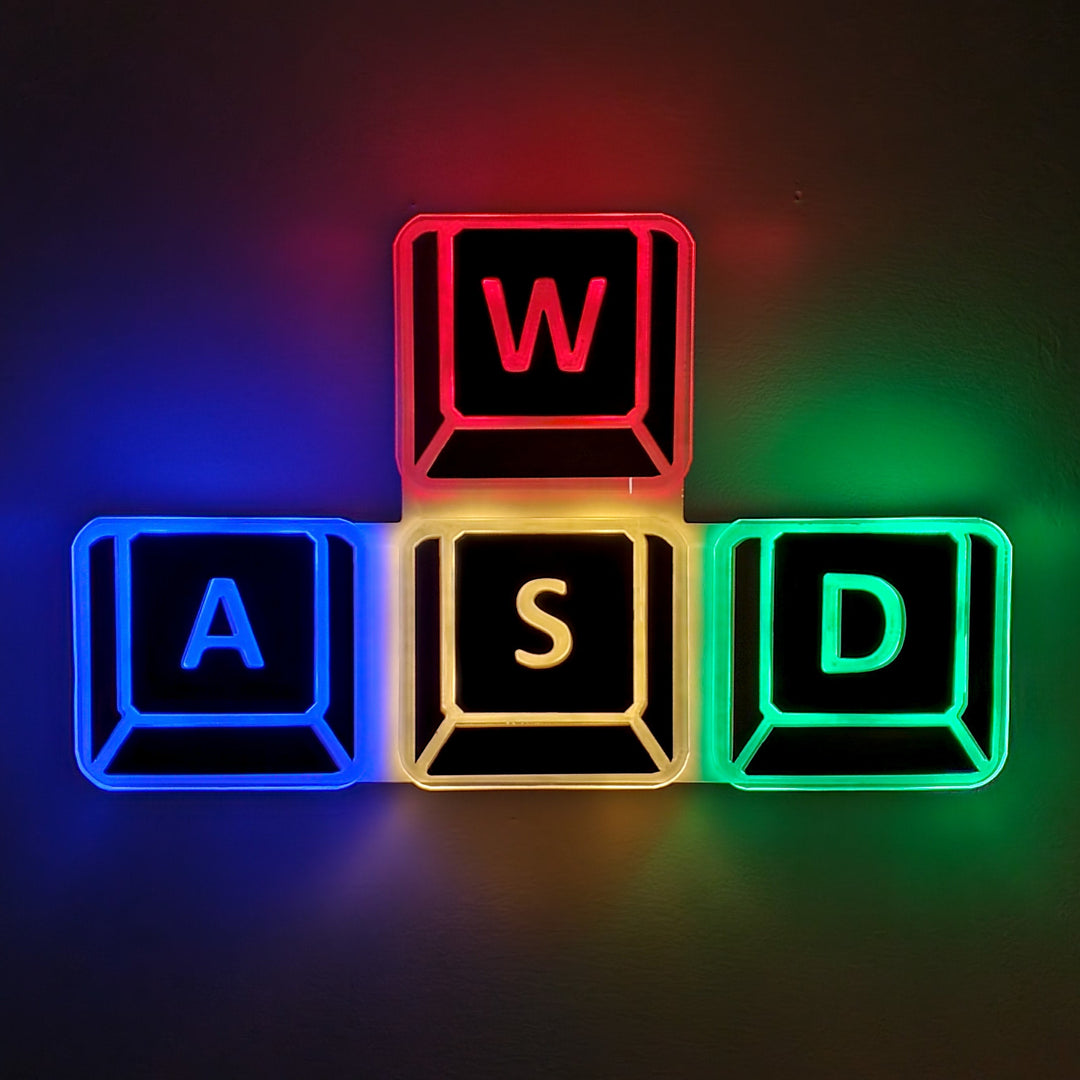 "WASD-toetsen" Neon Like